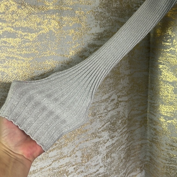 Luxestar Grey Womens Cable Knit Casual Pullover Sweater Size L/XL - Picture 5 of 13